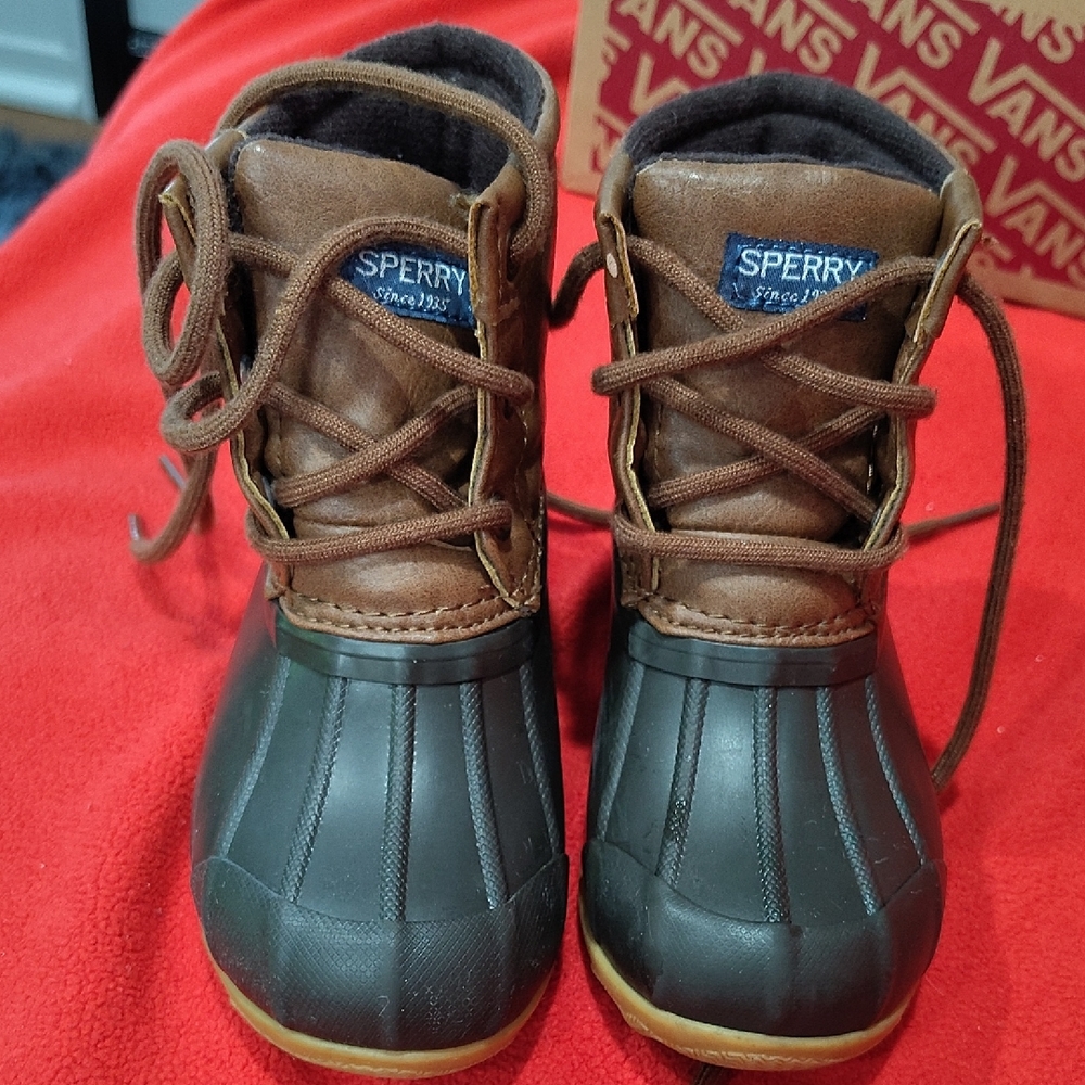 Sperry Kids Brown and Gray Boots